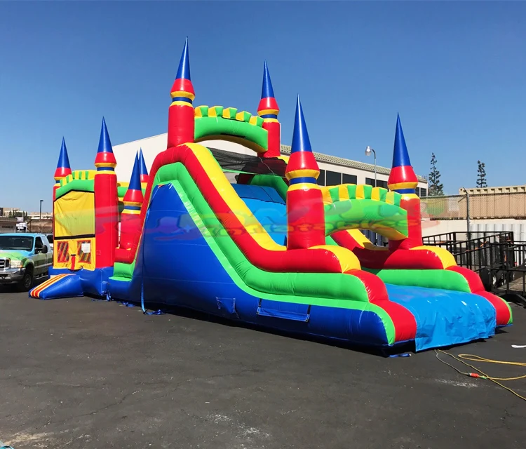 Parcours du комбатан gonflable надувной замок с горкой надувной воздушный замок полосы препятствий