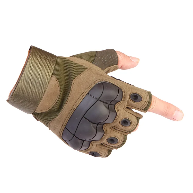 Tactical Fingerless Half Finger Hard Knuckle Combat tactical Gloves