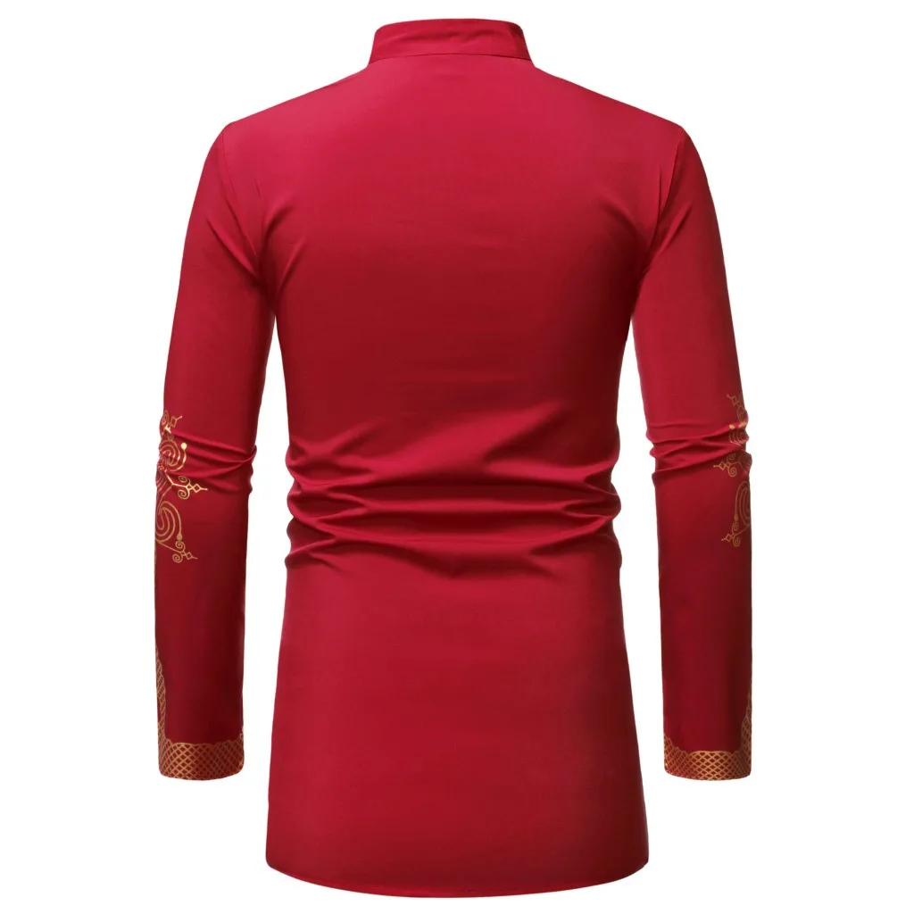  MXCHAN SJH11046 Mid-Length Shirt with Golden