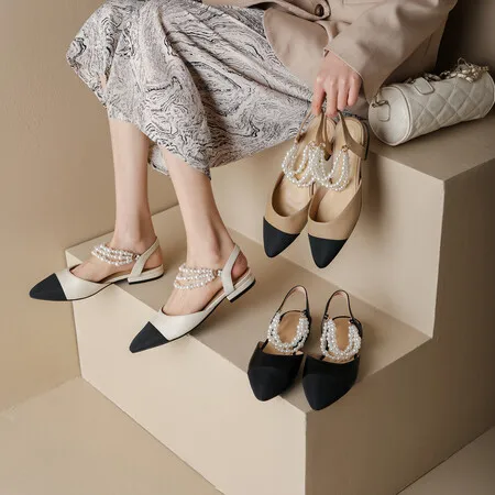 Summer Flat non-slip Fashion Sandals Strange Open Toe Knitted Real Leather Luxury Designer Sandals Ladies Heels Mules Slippers