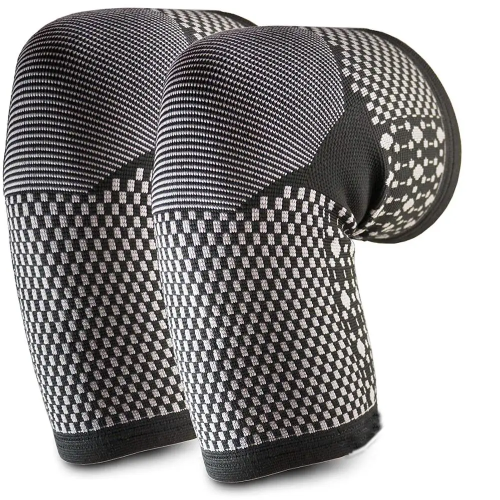 
AJ 19458 Custom Black Red 7mm Neoprene Compression Support Knee Sleeve For Fitness and Powerlifting 