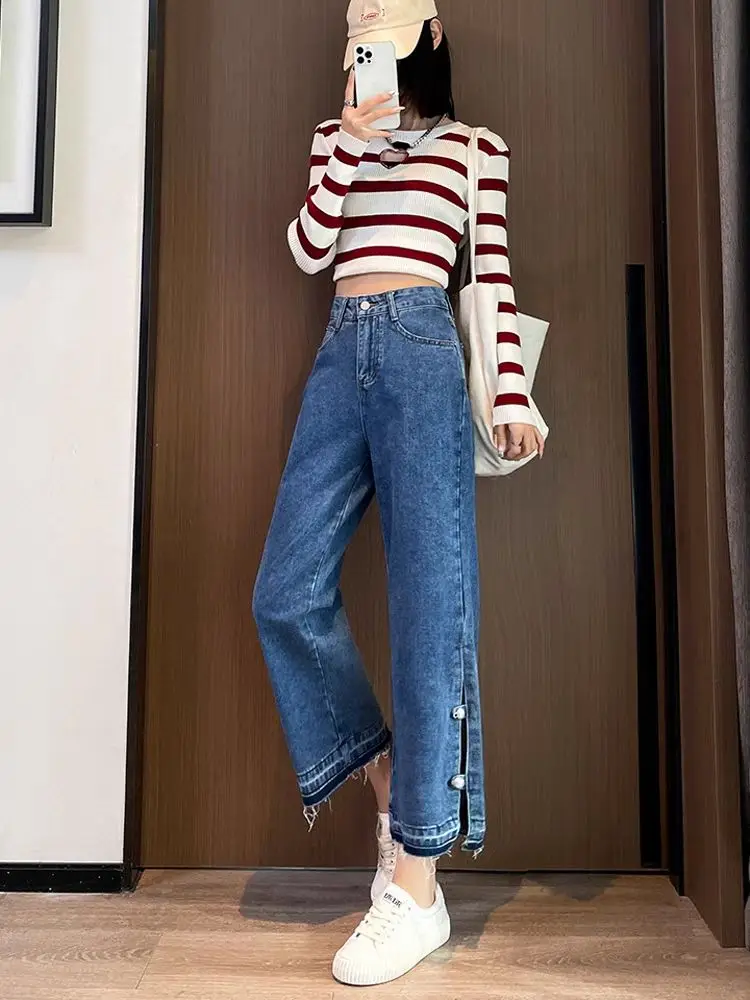 Fashion Jeans Women Jeans Damaged Tight Super Skinny Ripped High Waist Custom Womens Denim Jeans