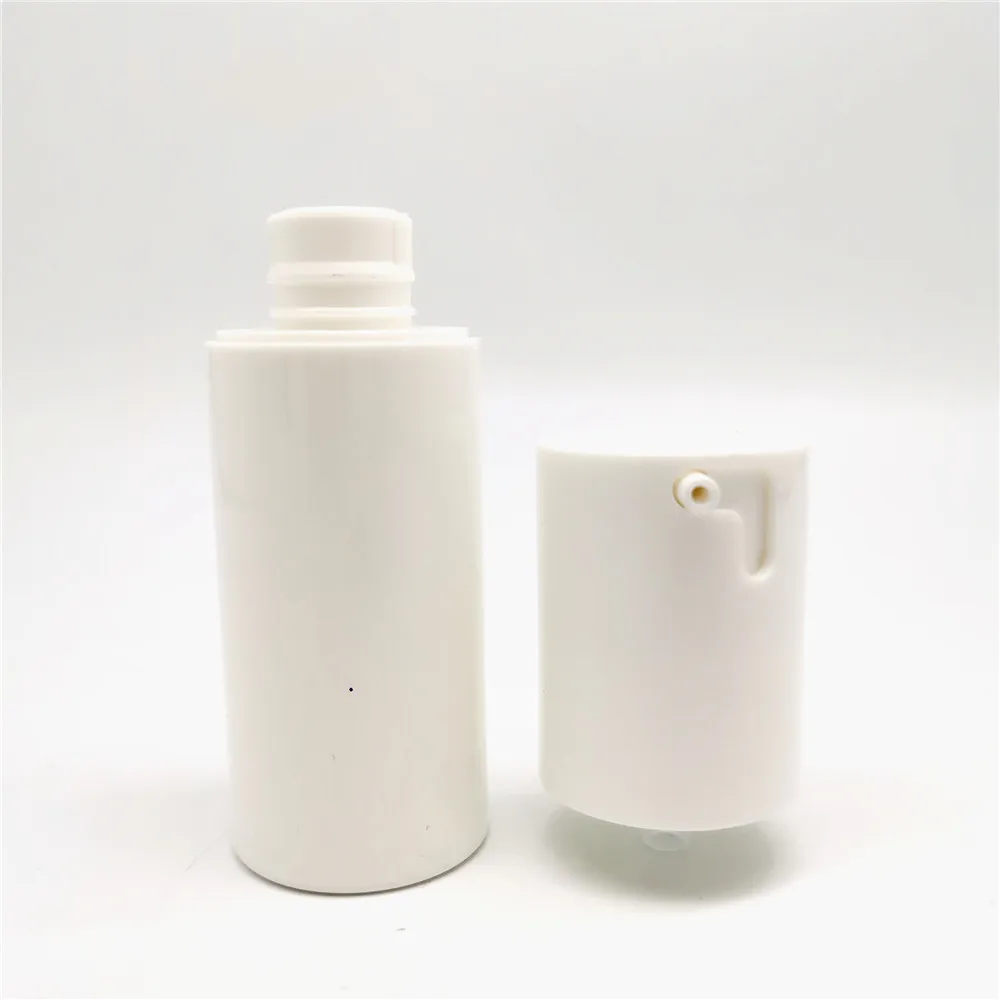 
15ml 30ml 50ml empty PP plastic silver pump 15ml white airless toothpaste pump bottle 