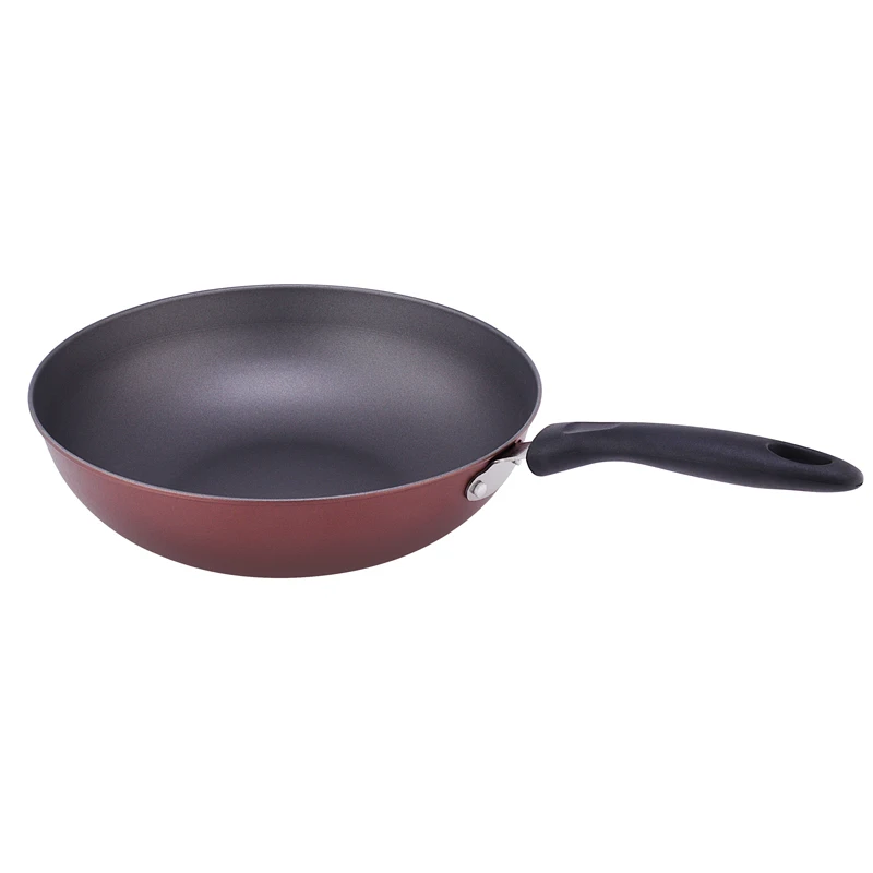 High quality large wholesale red cheap nonstick cooking ware kichen ware 3pcs kitchen pan pots non stick cookware sets