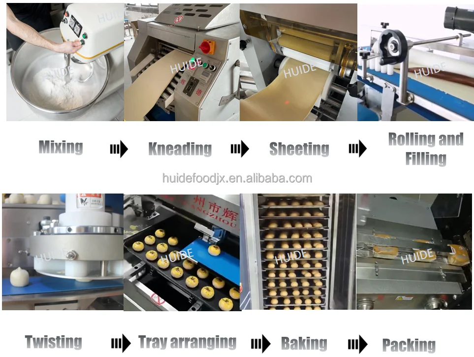 High Capacity Industrial Automatic Bread Production Line Making Machine Complete Line of Bread