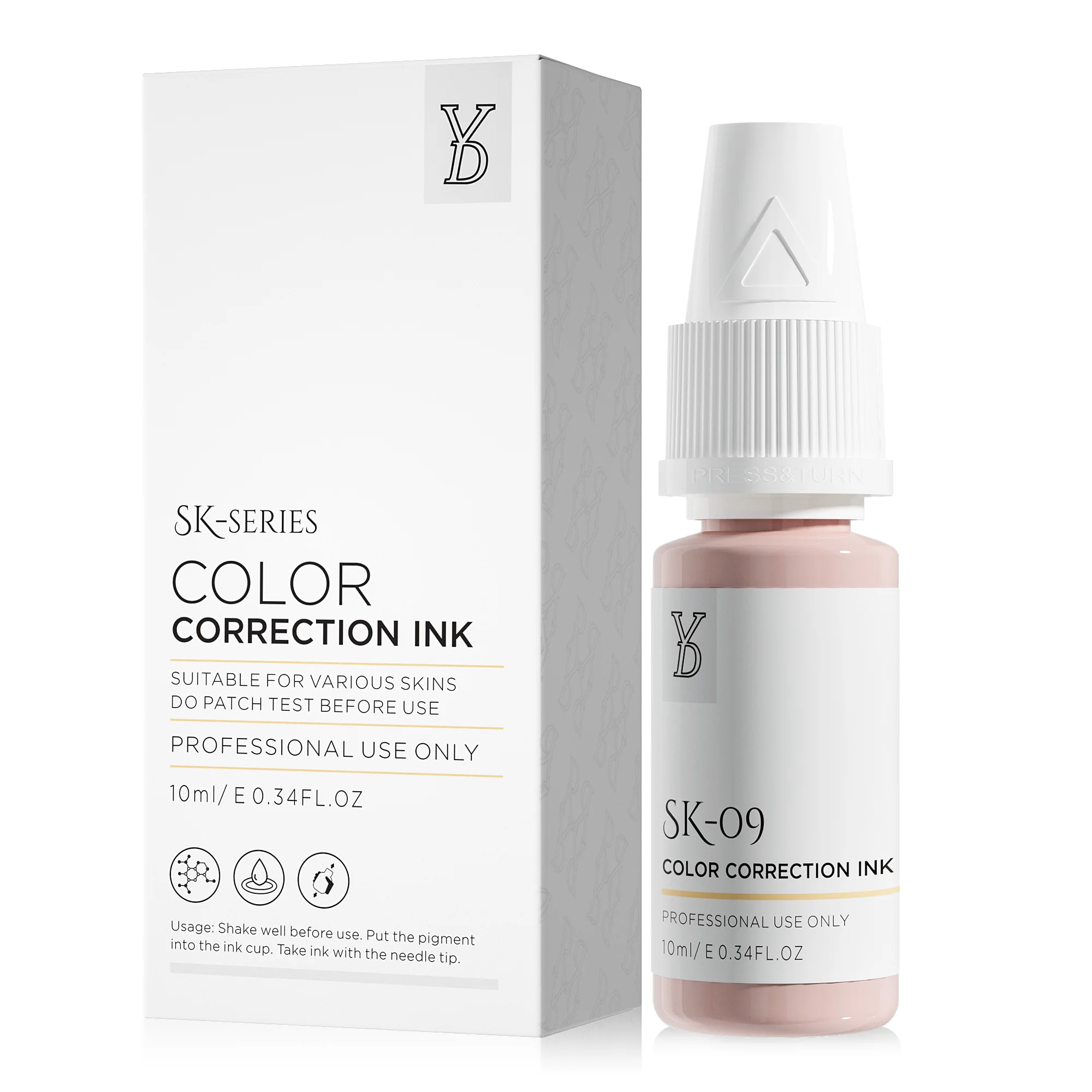 2022 Lushcolor New Original High Quality 10ml Skin Camouflage Permanent Tattoo Pigment Ink for Body Scar