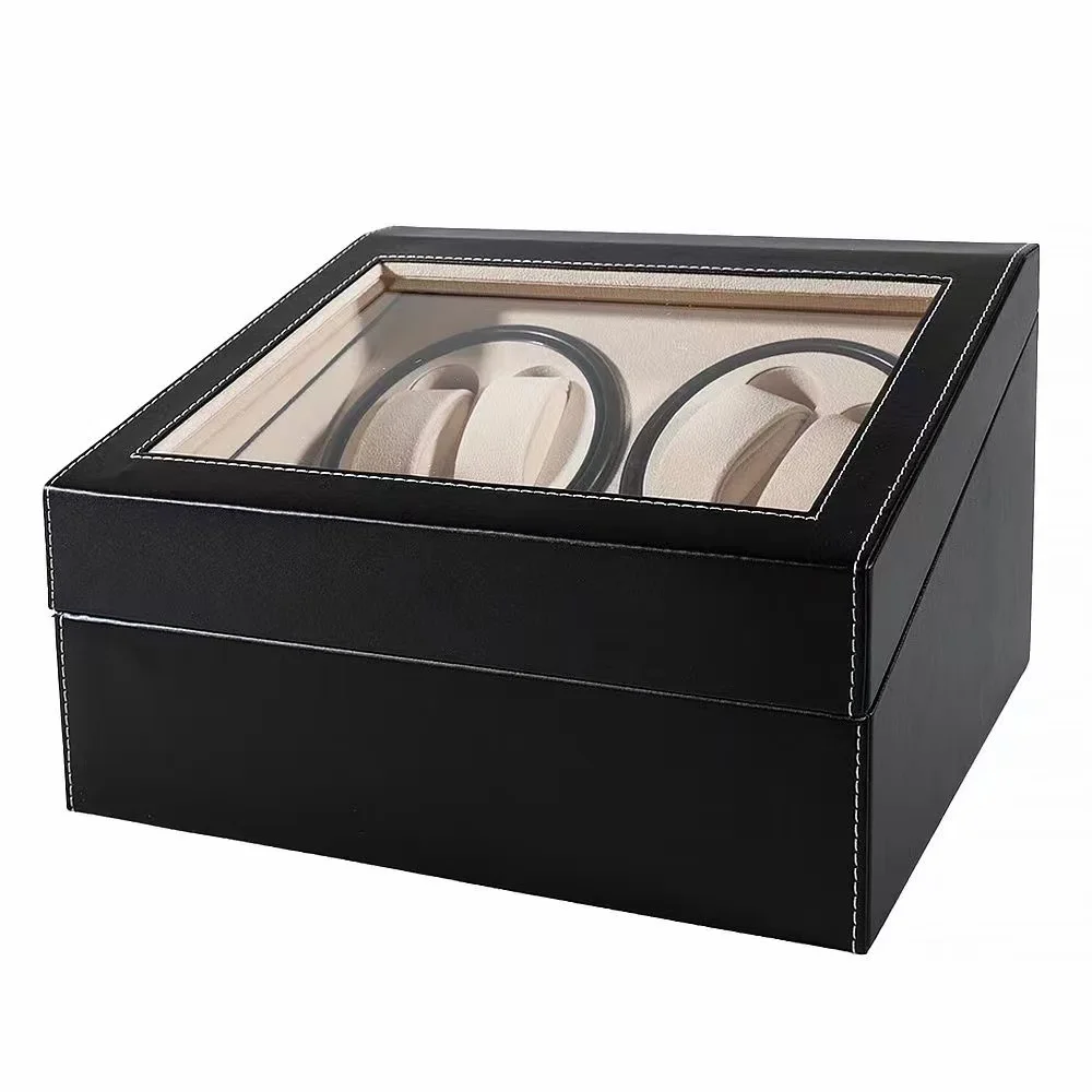 Wooden Storage Box for Watch Automatic Single Watch Winder Box Wooden Storage Watches Winders Rotation Display Case