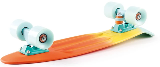 Factory 22 inch plastic skateboard with big LED wheel fish boards penny skateboard