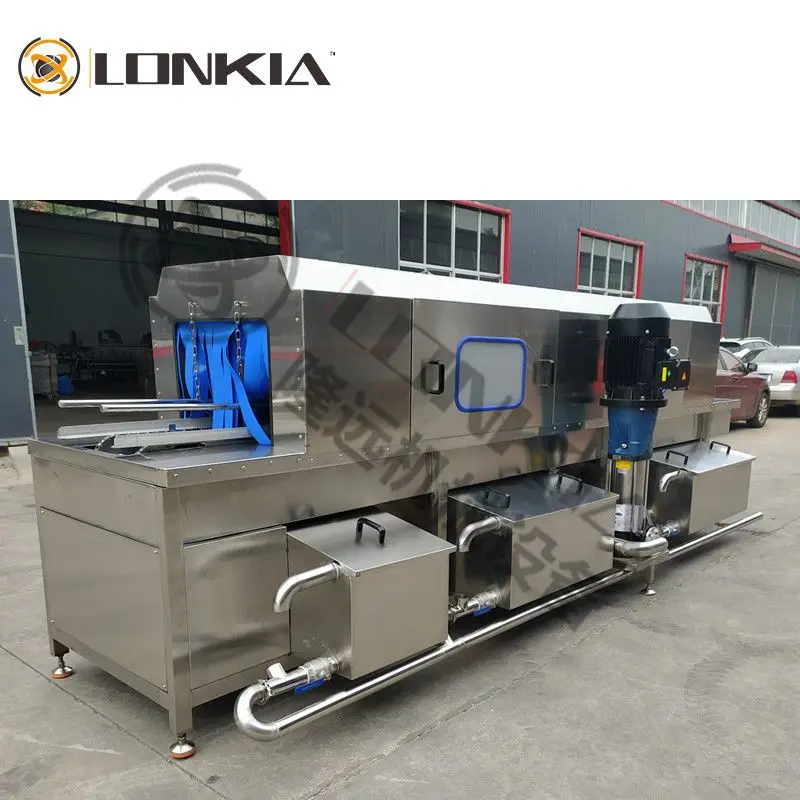 LONKIA high pressure plastic turnover basket crate washing machine plastic egg tray washer under offer