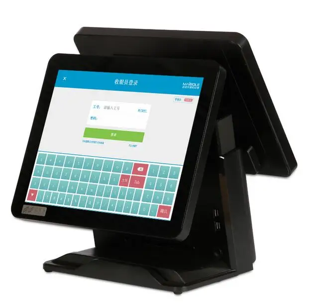 15 Inch POS Terminal with 15 inch / 11.6 inch second display