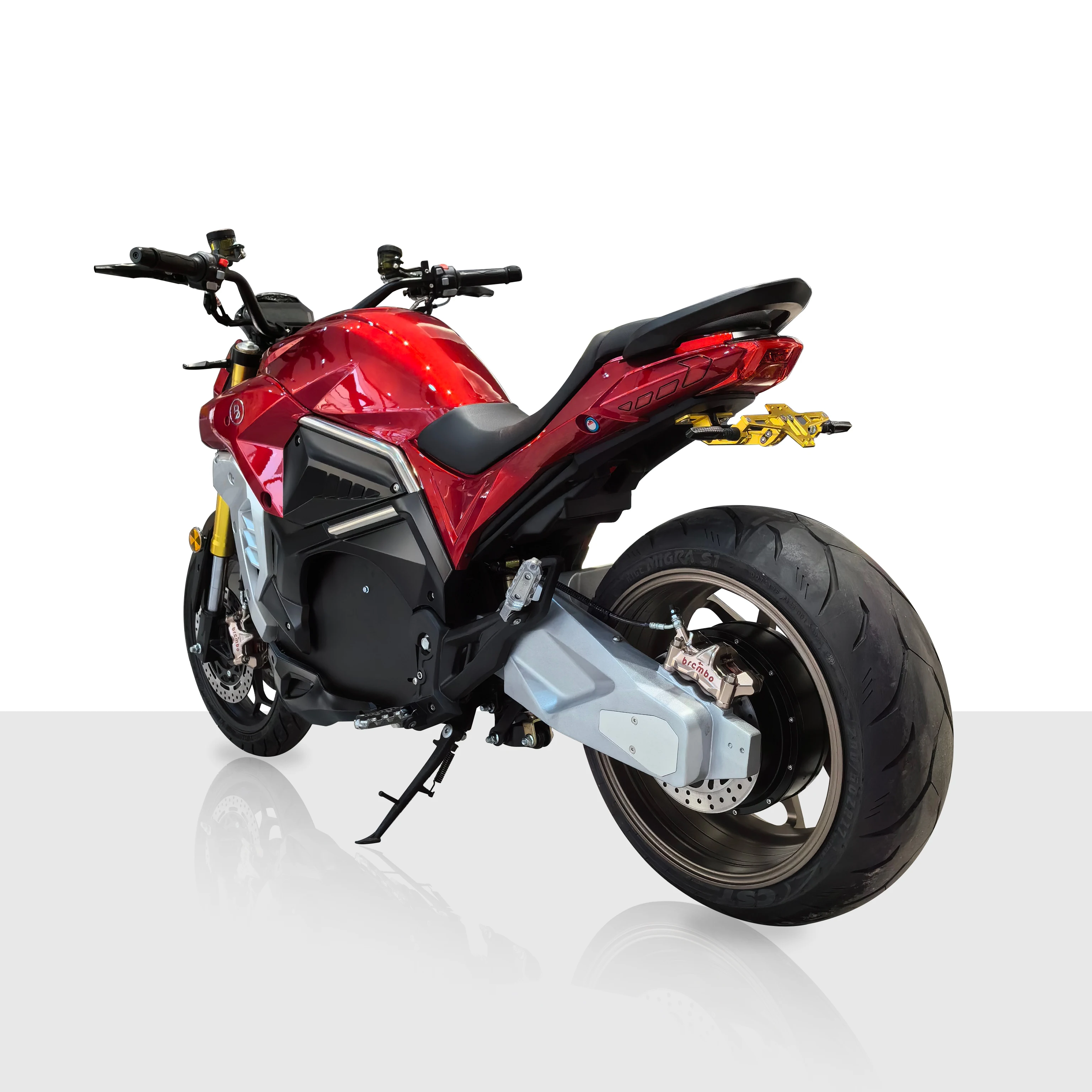 Хороший мотоцикл с RCA и Brembo 8000 Вт 72V80-150Ah Электрический одной рукой