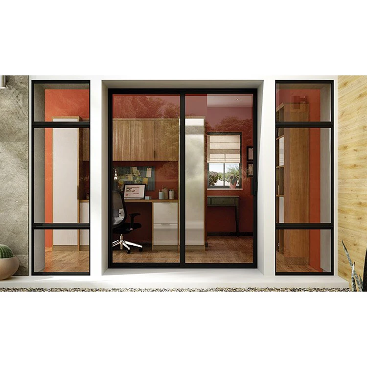 Simple European Style double glazed White aluminum framed sliding windows price For Nepal Market