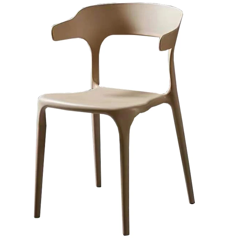 Italian style competitive price Modern dining room Furniture  horn back design plastic dining chairs
