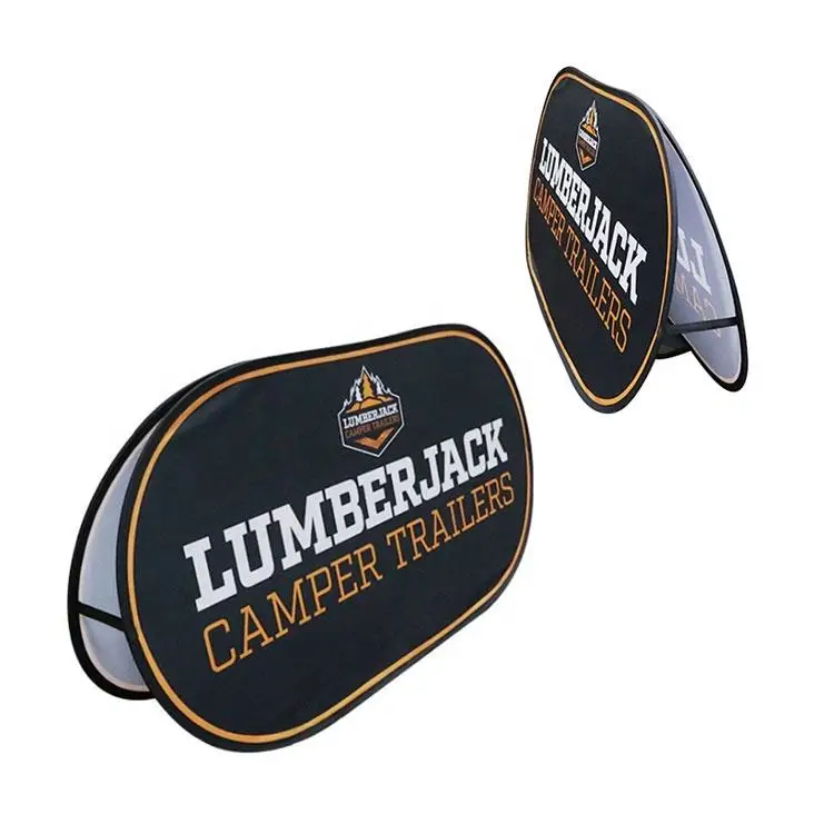 Выставочная наружная Торговая выставка рекламная реклама для гольфа спортивное мероприятие индивидуальная печать складные горизонтальные выдвижные баннеры