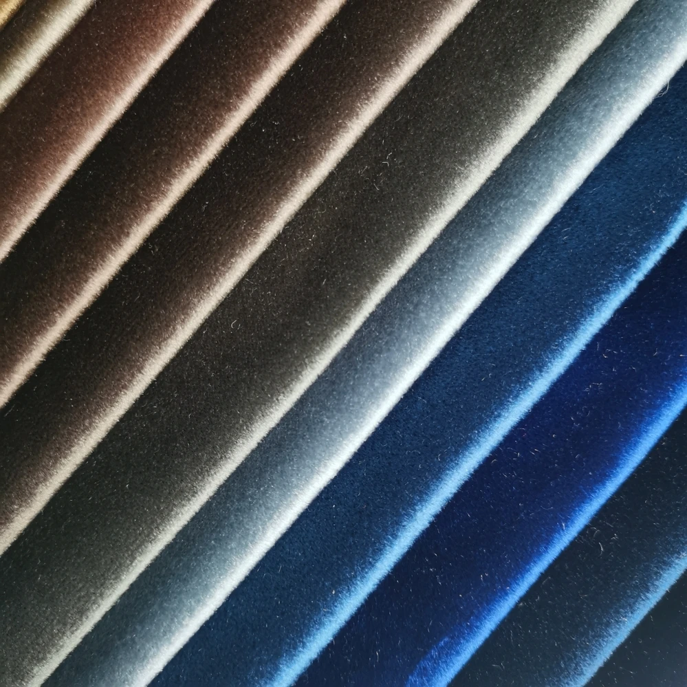 warp knitted sofa fabric sofa cover shinning quality polyester fabric italy velvet for funiture