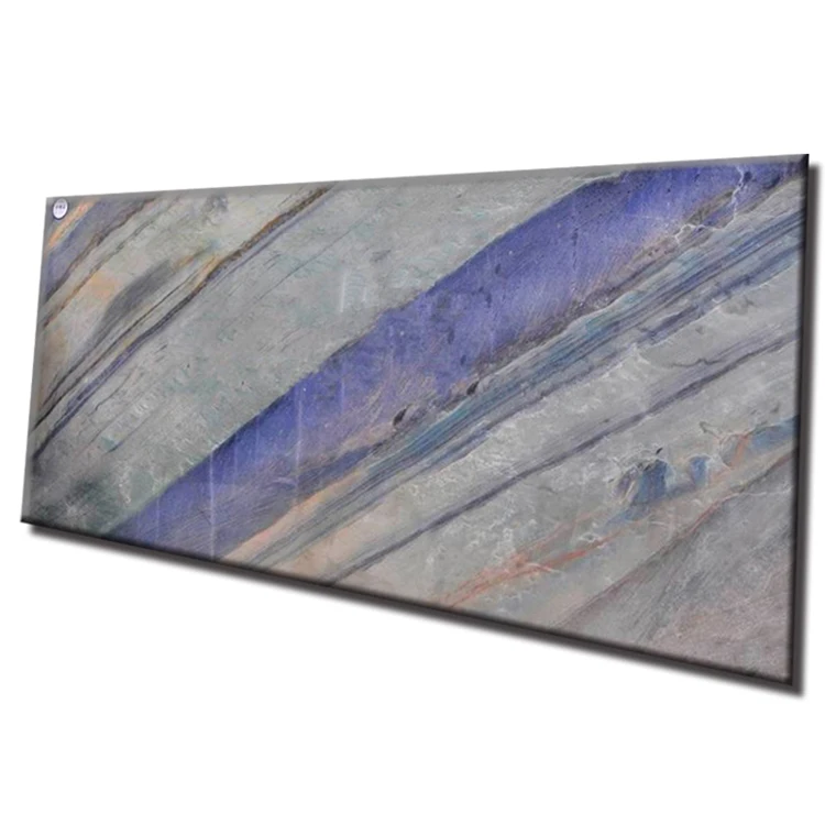 
Shower Wall Panel Disign Volga Blue Marble Slab For Wall 