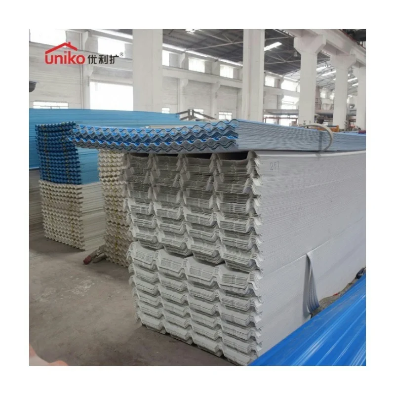 Fireproof  Waterproof Corrugated Roof Pvc Roofing ASA Upvc Roofing Sheet For Industrial area  Factory and Warehouse
