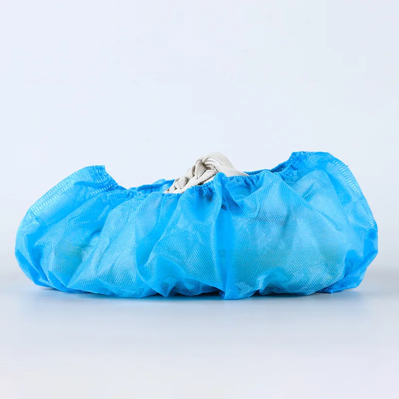 Cheap Waterproof Anti Skid CPE Pe Blue Disposable Plastic Shoe Cover dispenser disposable CPE shoe covers