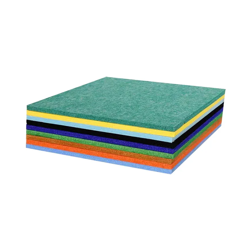 Manufacturer wholesale polyester fiber sound-absorbing board thickened acoustic felt wall panel