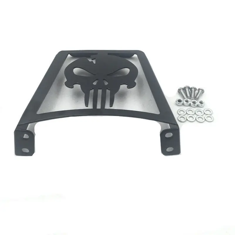 
Motorcycle Skull Sissy Bar Luggage Rack For Harley Sportster XL1200R XLH883 FXST Softail FLSTSC 