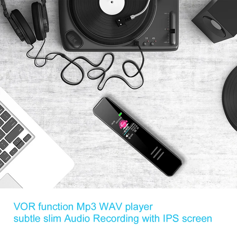 Color Icon Long Voice Recording Pen Noise Reduction Mini Large Screen MPS Player Externnal