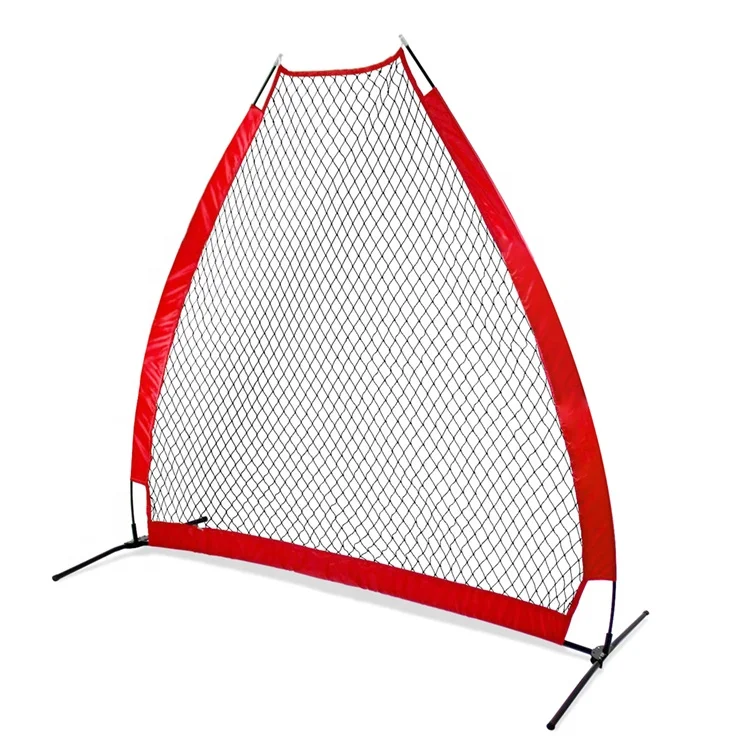 High Quality 7FT Portable Folding  Baseball Softball Training Practice Net Backstop Net And Safety Screen