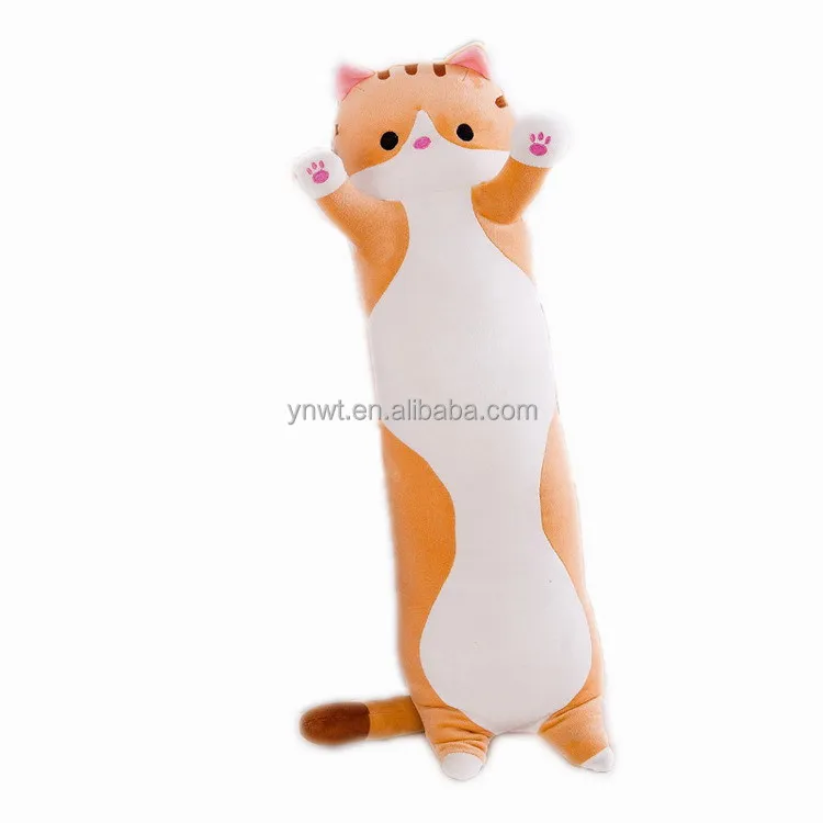 140cm Plush Toys Animal Cat Cute Creative Long Soft Toys Office Break Nap Sleeping Pillow Cushion Stuffed Gift Doll for Kids