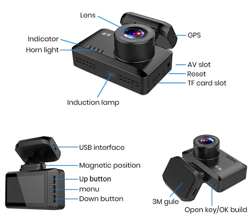  Эго dual 2 канала blackvue рекордер ночного видения парковка imx415 gps Wi-Fi камера для nexar быстрая 4k dash