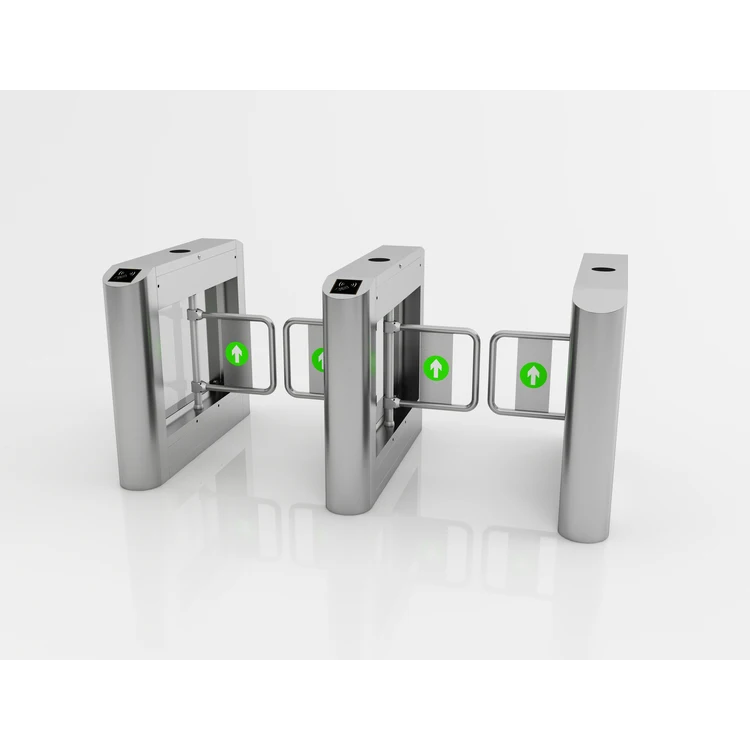 Manufacturer Supplier Hot Selling Rfid Card Or Barcode Ticket High Quality With High Speed Swing Barrier Turnstile For Office