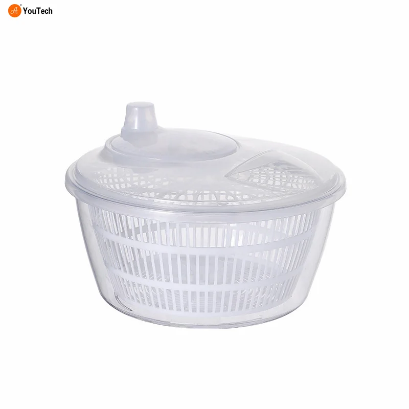 Household manual vegetable washing dehydrator kitchen fruit quick shake water drain basket