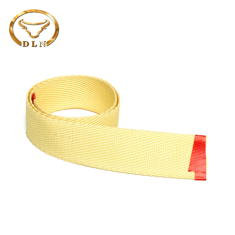 High temperature resistant aramid tape used for safety rope and handling, flame retardant
