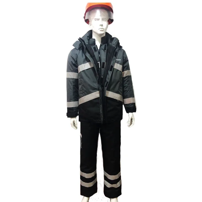 
Insulated waterproof heavy industry work winter mens coveralls for cold storage room - 40C 
