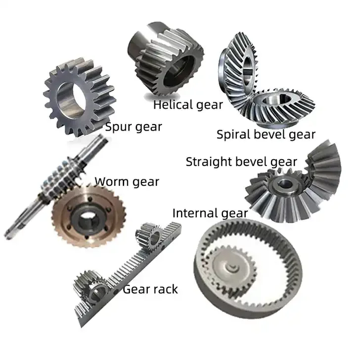 Straight Spur Helical Bevel Worm Gear Steel Stainless Brass Nylon Plastic Custom Special Steel Spur Gear