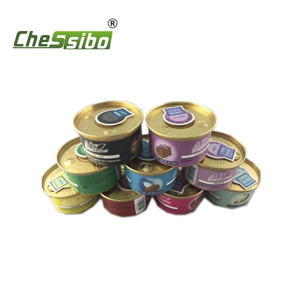 Long Lasting Can Air Freshener Custom Smell Organic Wood Fiber Car Scent Freshener