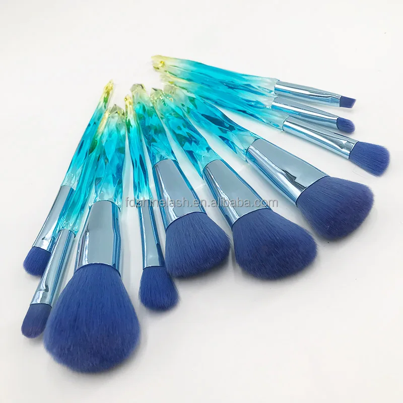 Diamond Make Up Brushes Set Up Brushes 10pcs professional private label matte golden makeup brush set