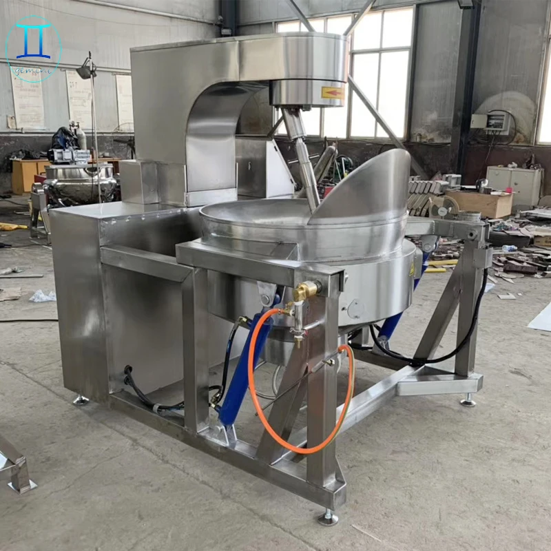 Stainless steel heating cooking boiler paste 100L 200L 300 liters jacketed kettle steam