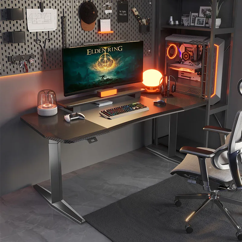 Big l Shape Silla Escritorio Esports Gamer PC Electric Height Adjustable Large Gaming Desk