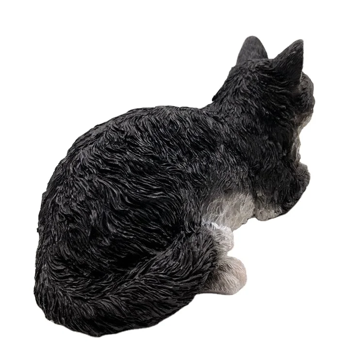 Wholesale  resin sculptures  for cat lovers  for sale cute tabby cat animals