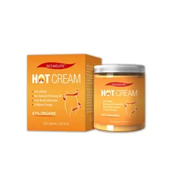 New arrival Natural Organic Body Weight Loss Belly Fat Burner Shaping Cellulite Burning Sweat Hot 250g Slimming Cream