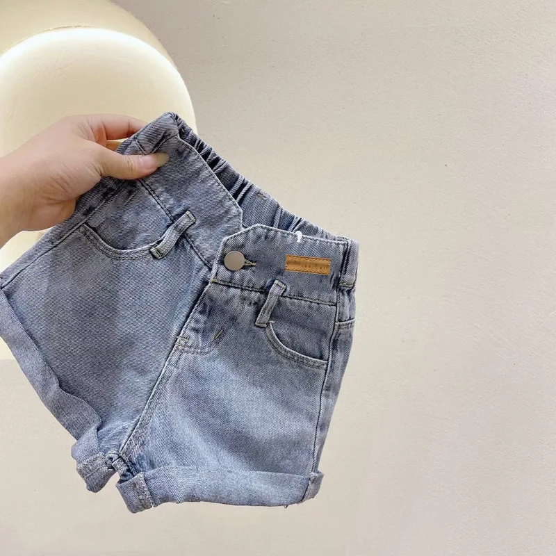 2022 Girls Denim Shorts Teenage Girl Summer Short Pants Kids Love Clothes Children Jean Short For Teenager