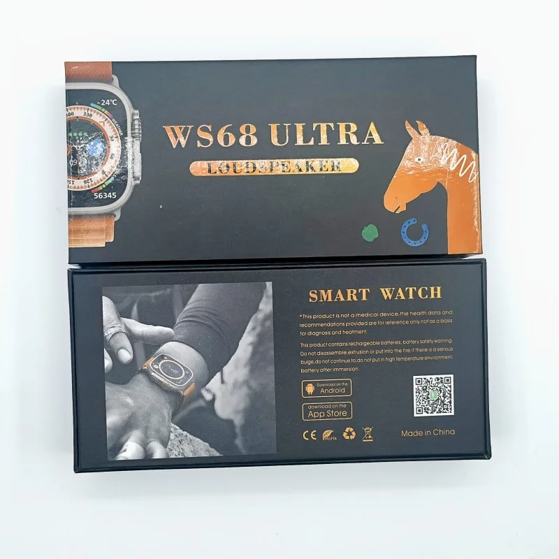 2023 WS68 Smart Watch Ios Android Men Women Pedometer Fitness Bracelet Watches For Phone WS18  WS88 WS8+ MAX Sport Watch