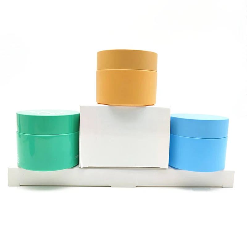 5/10/15/20/30/50/100ml Round transparent Glass Jars with White Lids for Lotion Creams Samples Ointments