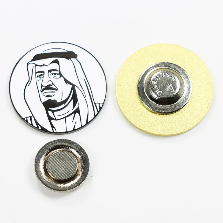 Custom Logo Souvenir Magnetic Name Badge Crafts Soft Hard Enamel Badge Lapel Pin