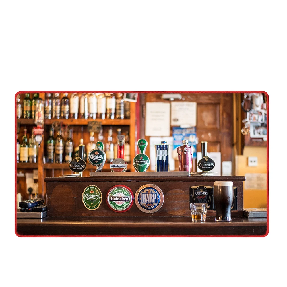 Wholesale Factory Custom Personalized Rubber Bar Mat Beer Drinking Bar Mats Printing Custom Logo Embossed Bar Mats