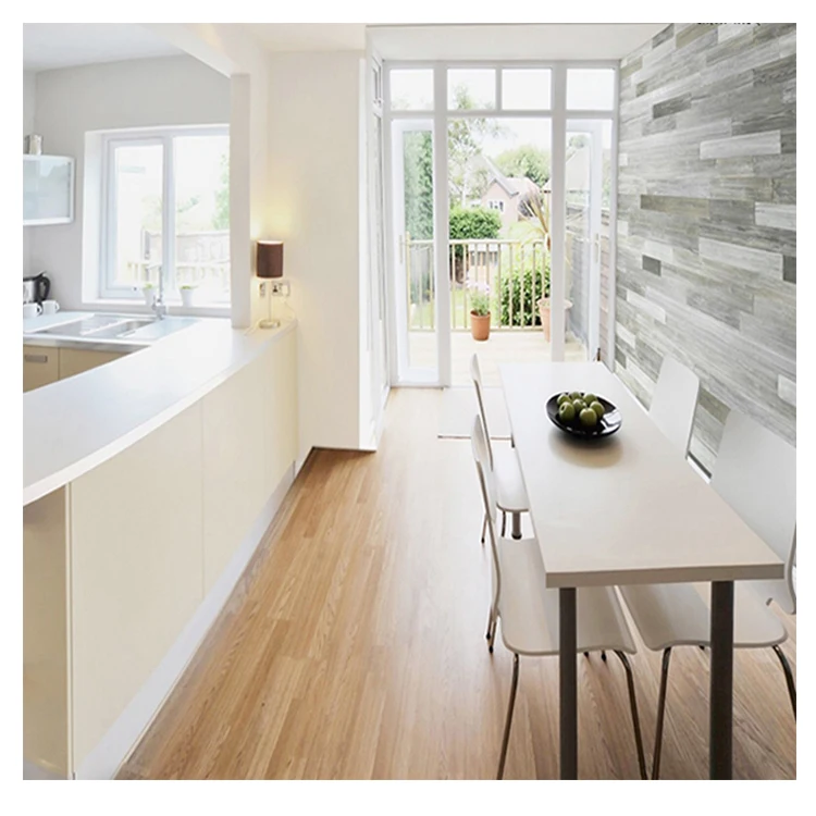 Peel and stick tile self adhesive pvc wallpaper 3d wood wall pane