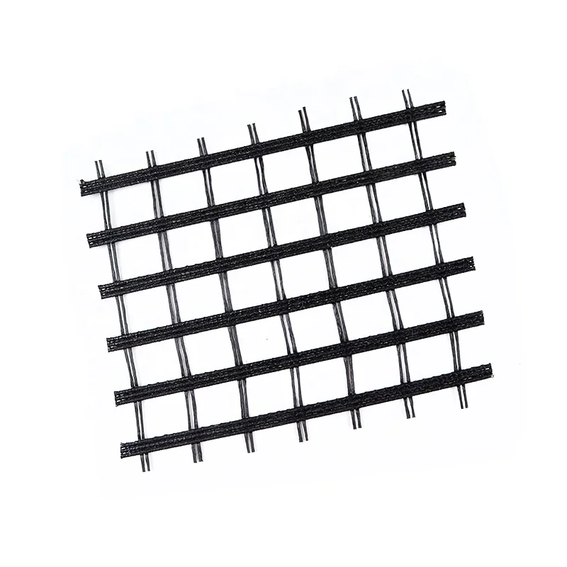 Factory Direct Selling Price 30-1000KN/m Warp Knitting Polyester Geogrid For Slope Protection
