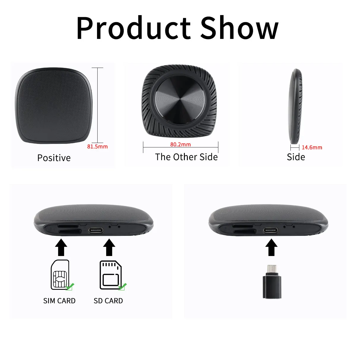 CarPlay AI Box with Android 13 Wireless CarPlay Android Auto Support 4G SIM Card HDMI Output 4+64G Memory