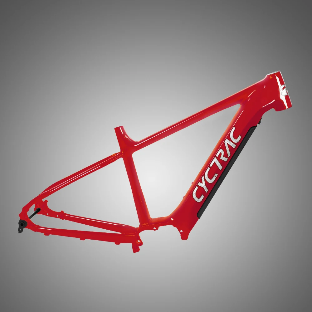 New Arrival Twitter Ebike Frame CYC-EM5 Mid Motor Electric Bicycle Frames 29er Alu Alloy eMTB Frame with Battery Case Kits