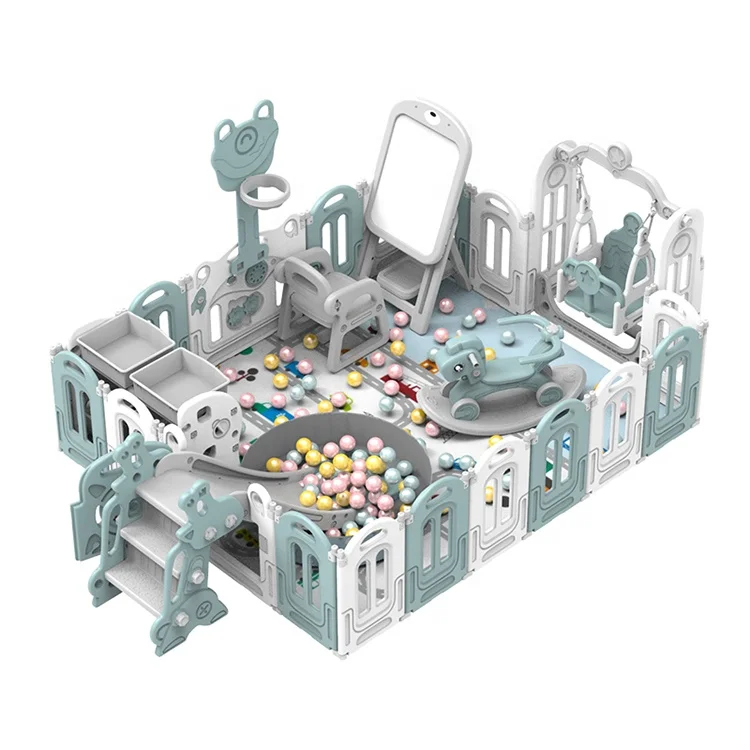 Hot Sell Multifunctional New Design Children Safety Plastic Fence Indoor Playpen Foldable for Kids