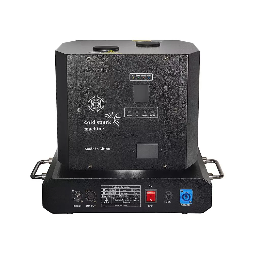 SP 1300W DMX Double Head Rotating Spark Machine not hurtful 360 Rotation Fireworks Cold Spark Machine for Wedding Party disco dj